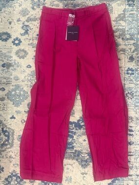 Adrienne Landau Hot Pink Wide-Leg Trousers
